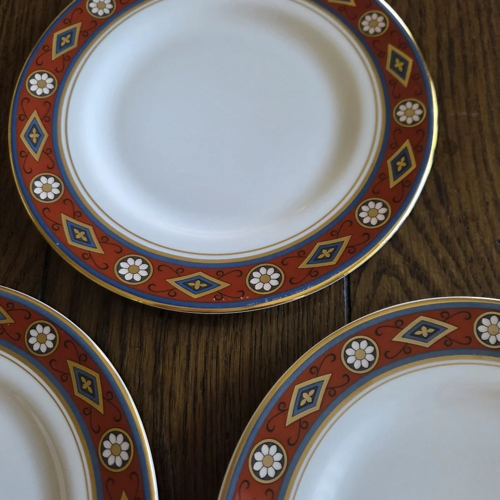 Minton Cordoba Dessert Plates (7) Fine Bone China Made In England Royal Doulton